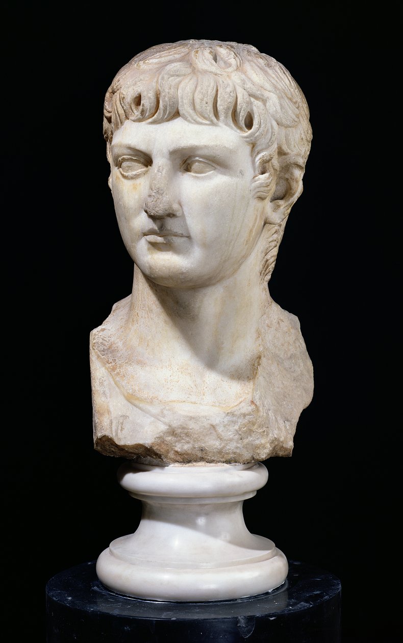 Popiersie Germanika (16 pne-AD 19) autorstwa Roman