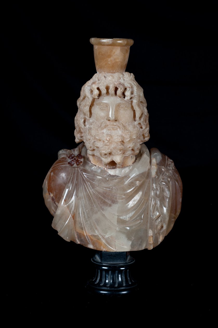 Popiersie Jowisza Serapisa (alabaster) autorstwa Roman