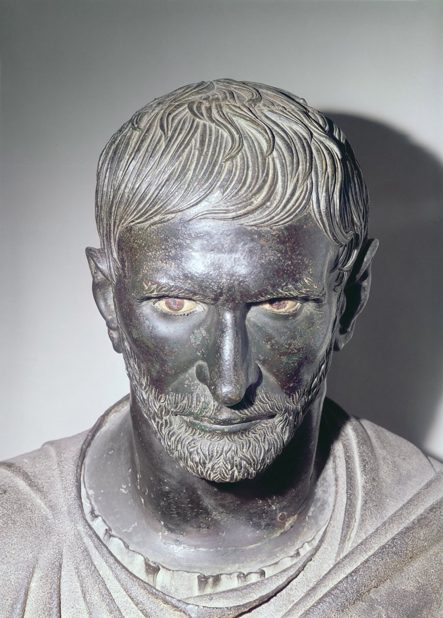 Kapitoliński Brutus, IV-III wpne (brąz) (detal) autorstwa Roman
