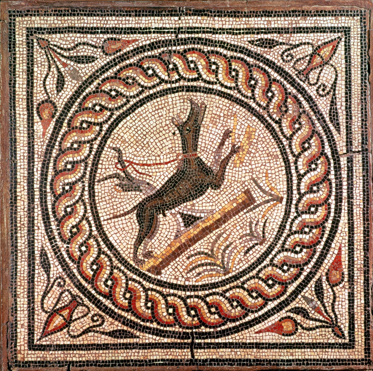 Cave Canem (Uważaj na psa) II-III w. (mozaika) autorstwa Roman