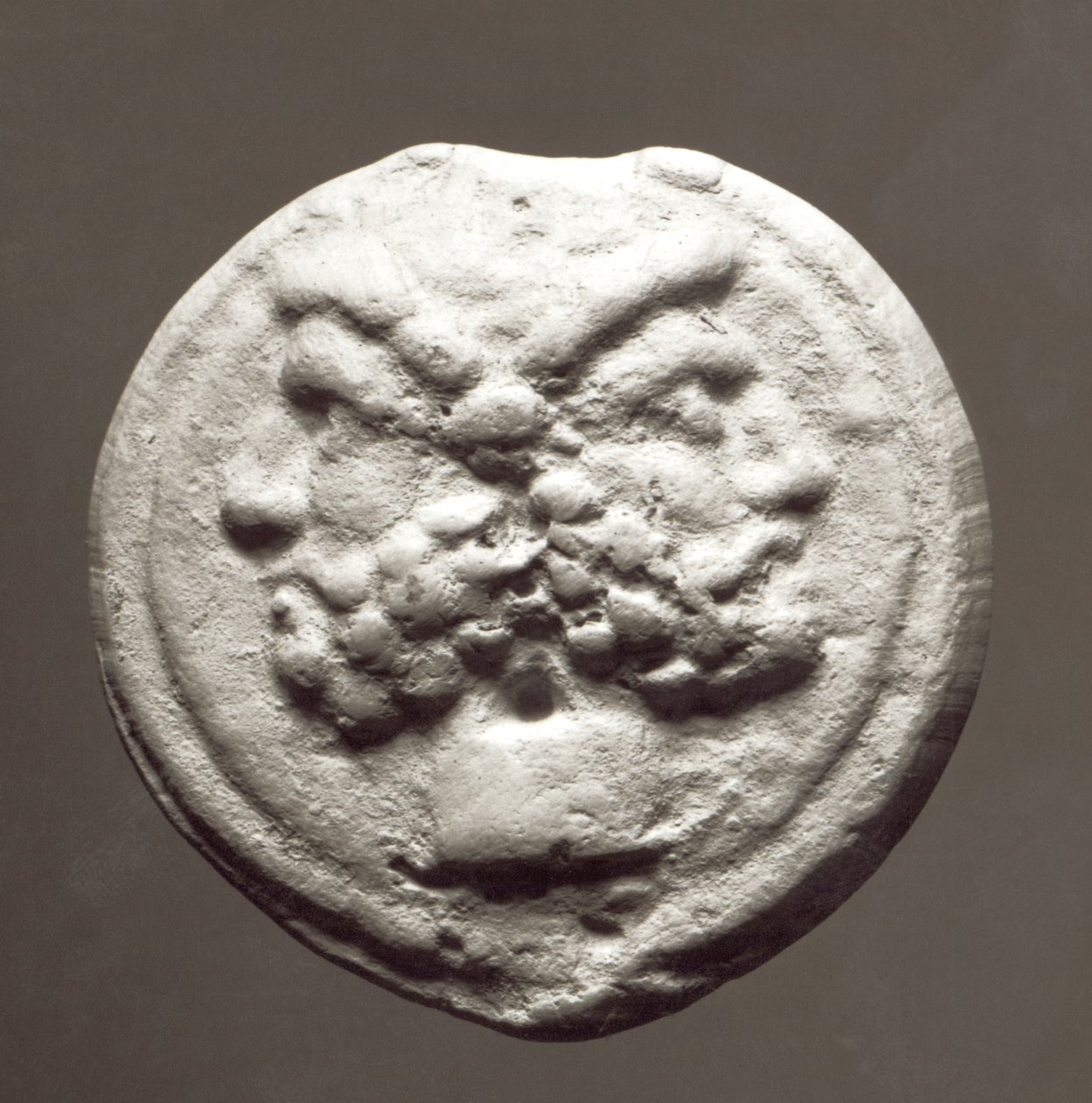 Moneta przedstawiająca boga Janusa, 753 BC-476 AD (metal) autorstwa Roman