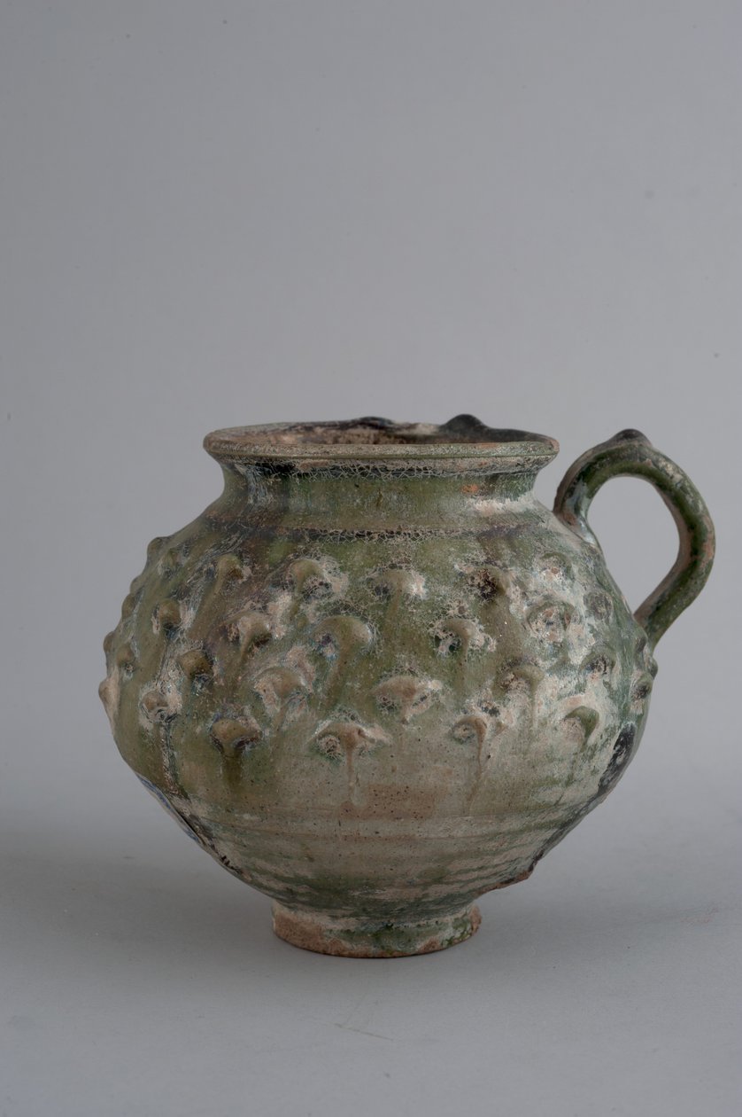 Kubek z dekoracją barbottino (glazurowana terakota) autorstwa Roman