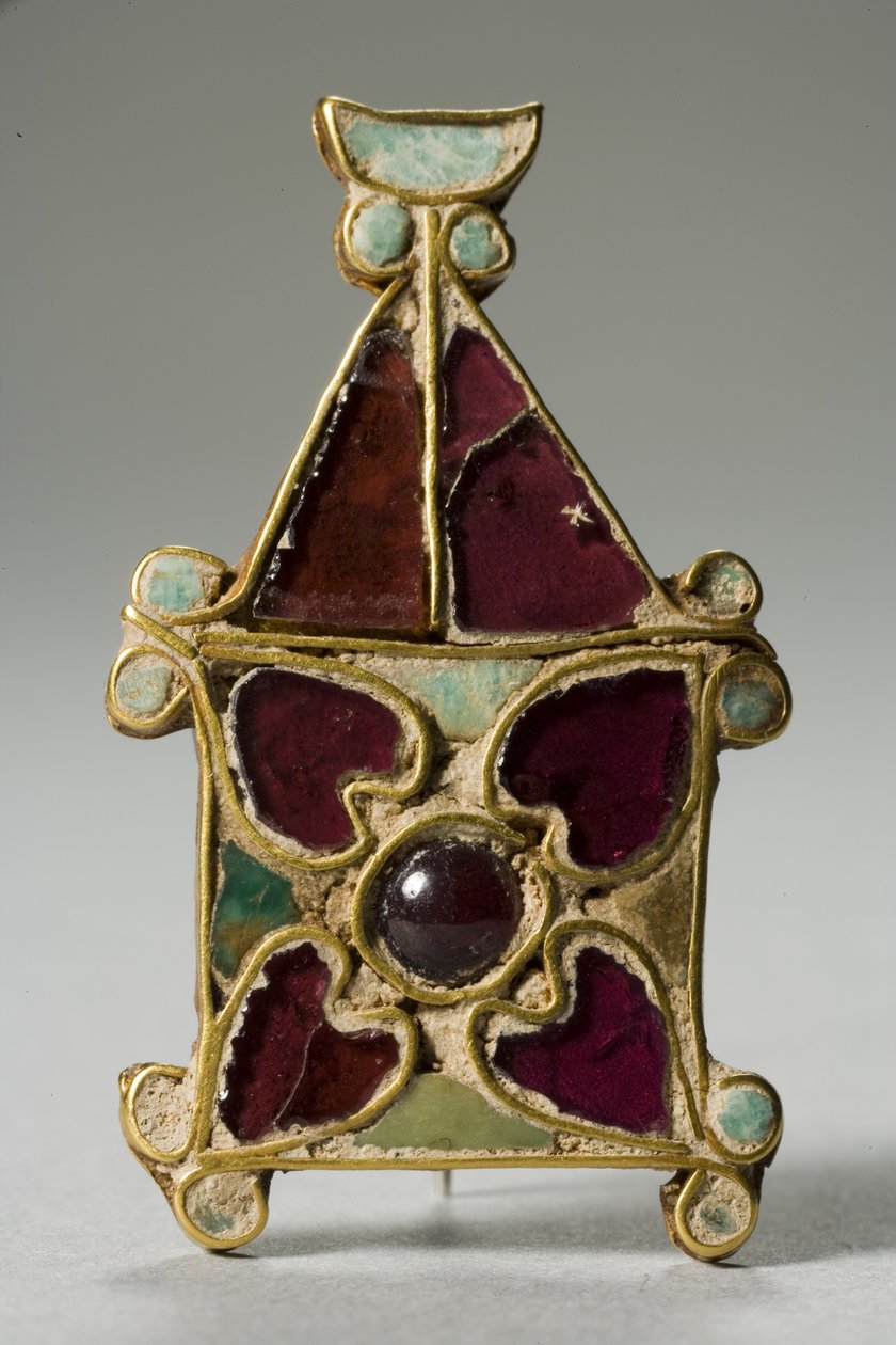 Klejnot wschodniorzymski (złoto i granat) autorstwa Roman