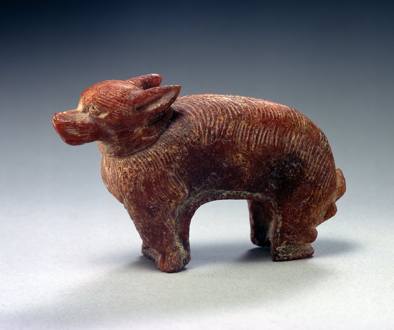 Figurka psa (bursztyn) autorstwa Roman
