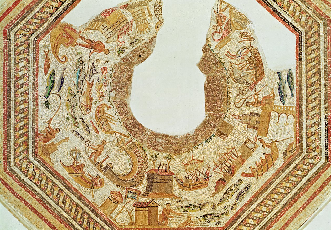 Ryba z Vega Baja (mozaika) (szczegóły patrz 316398) autorstwa Roman