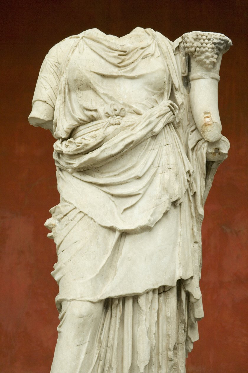 Fortuna, okres cesarski rzymski (30 pne - 500 ne) (marmur) autorstwa Roman