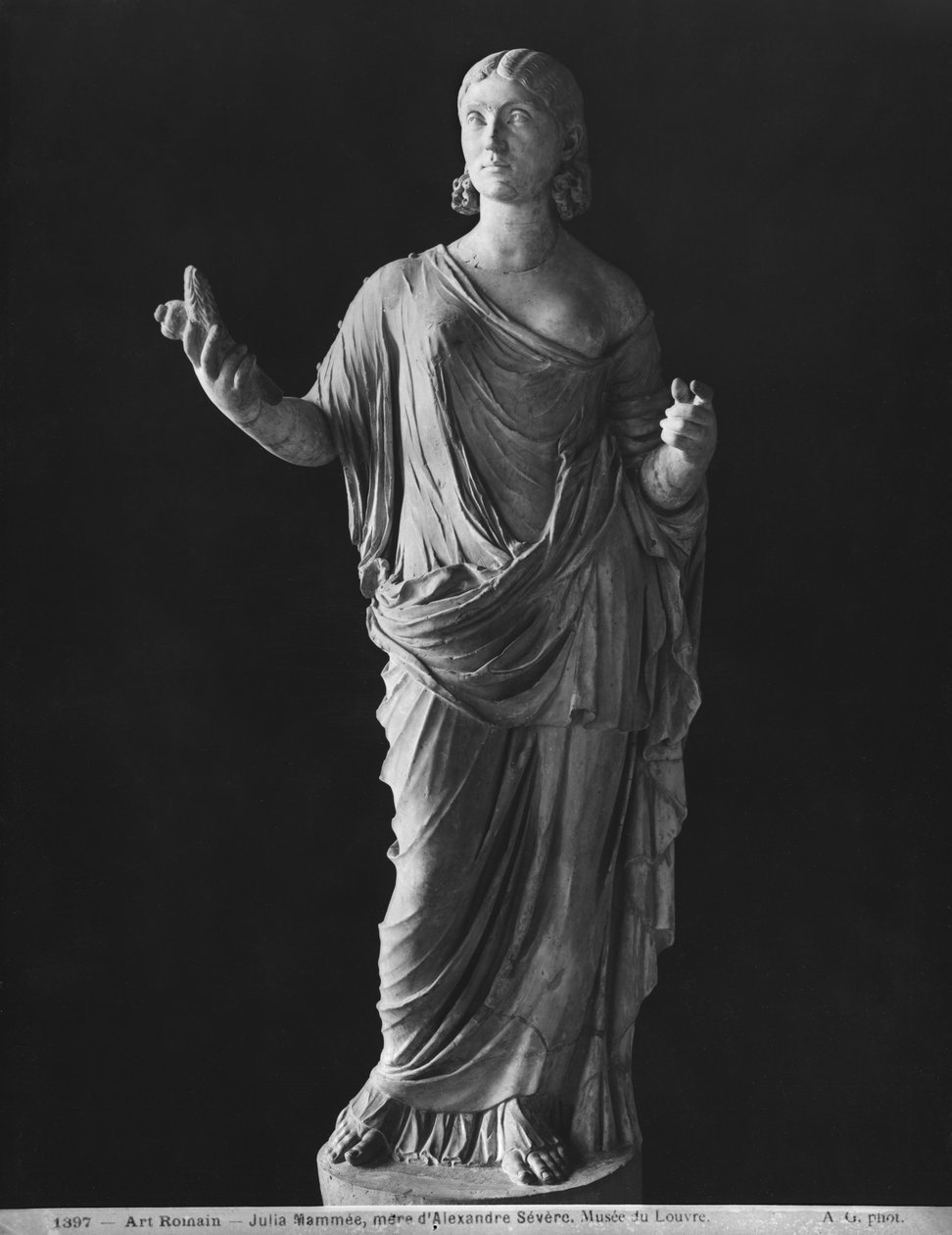 Julia Mamaea (180-235 ne) matka cesarza Sewera Aleksandra (205-235 ne) ok. 230 (marmur) autorstwa Roman