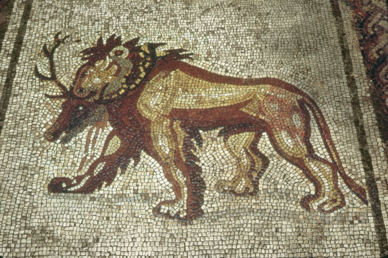 Lew, Insula XXI, Budynek 2 koniec II wne (mozaika) autorstwa Roman