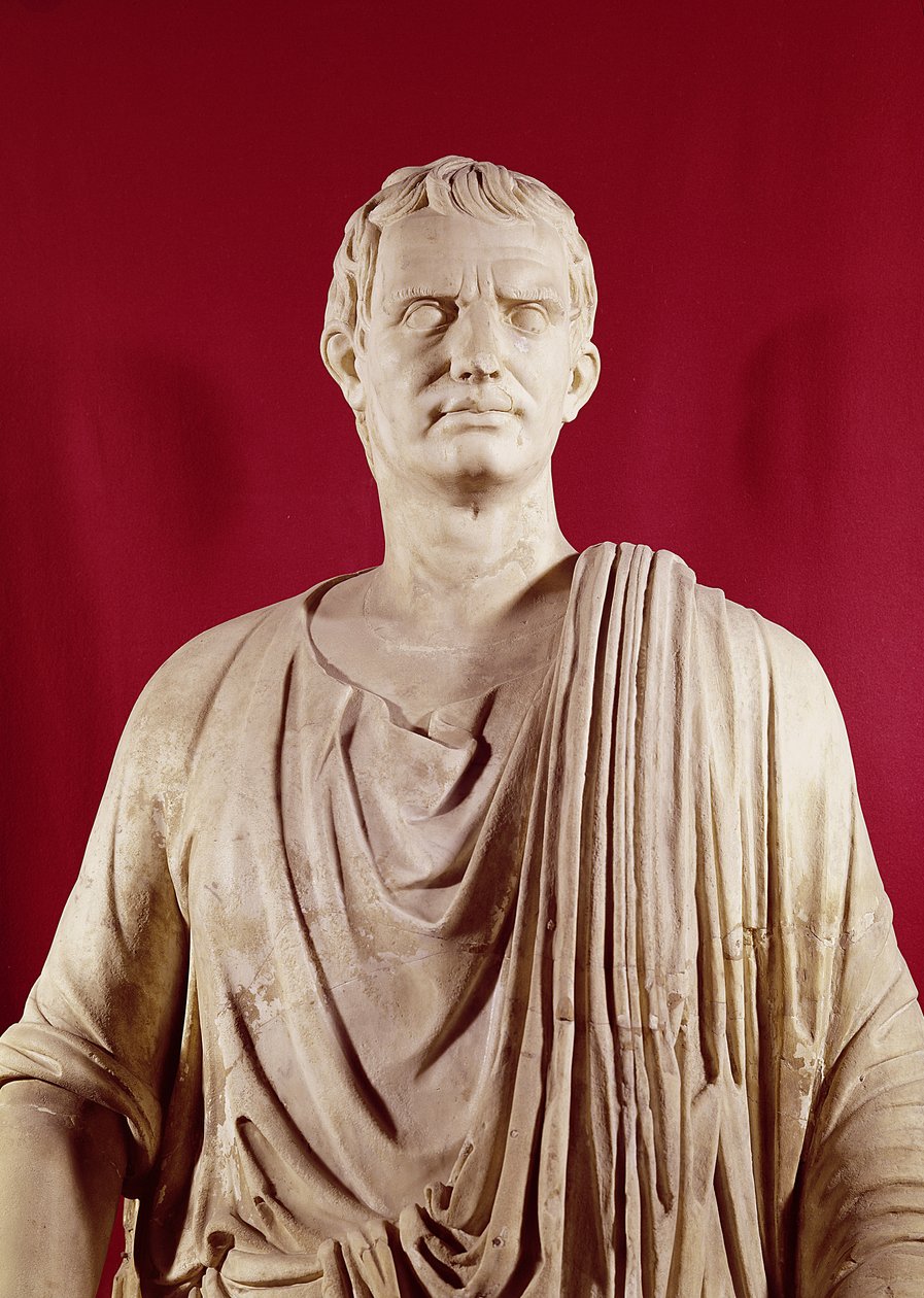 Lucjusz Korneliusz Sulla 138-78 p.n.e. Oracja detal z kamienia 102091 autorstwa Roman