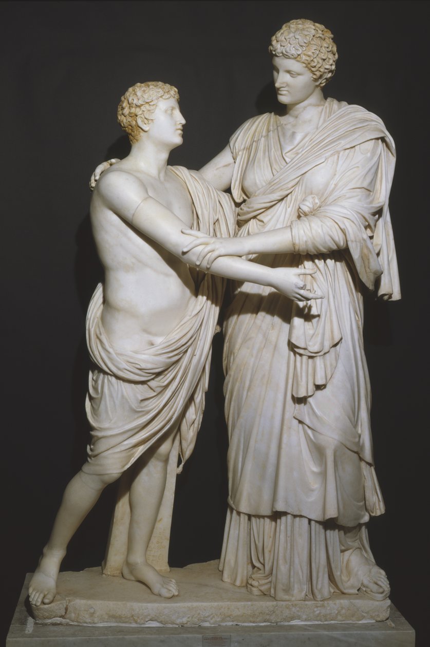 Orestes i Elektra (marmur) autorstwa Roman