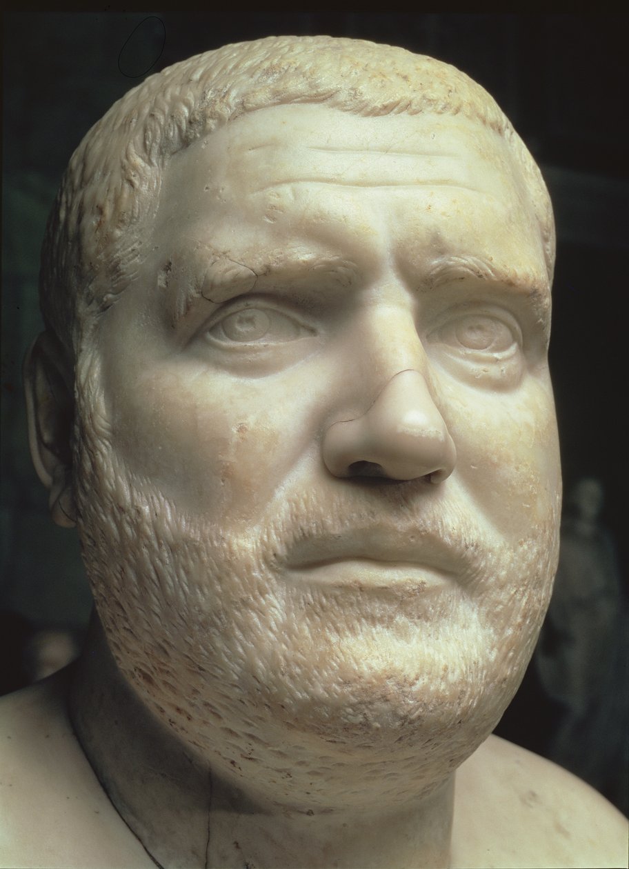 Portret Balbinusa (zm. 238) (marmur) autorstwa Roman