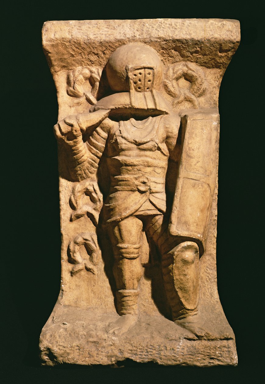 Relief przedstawiający sekutor autorstwa Roman
