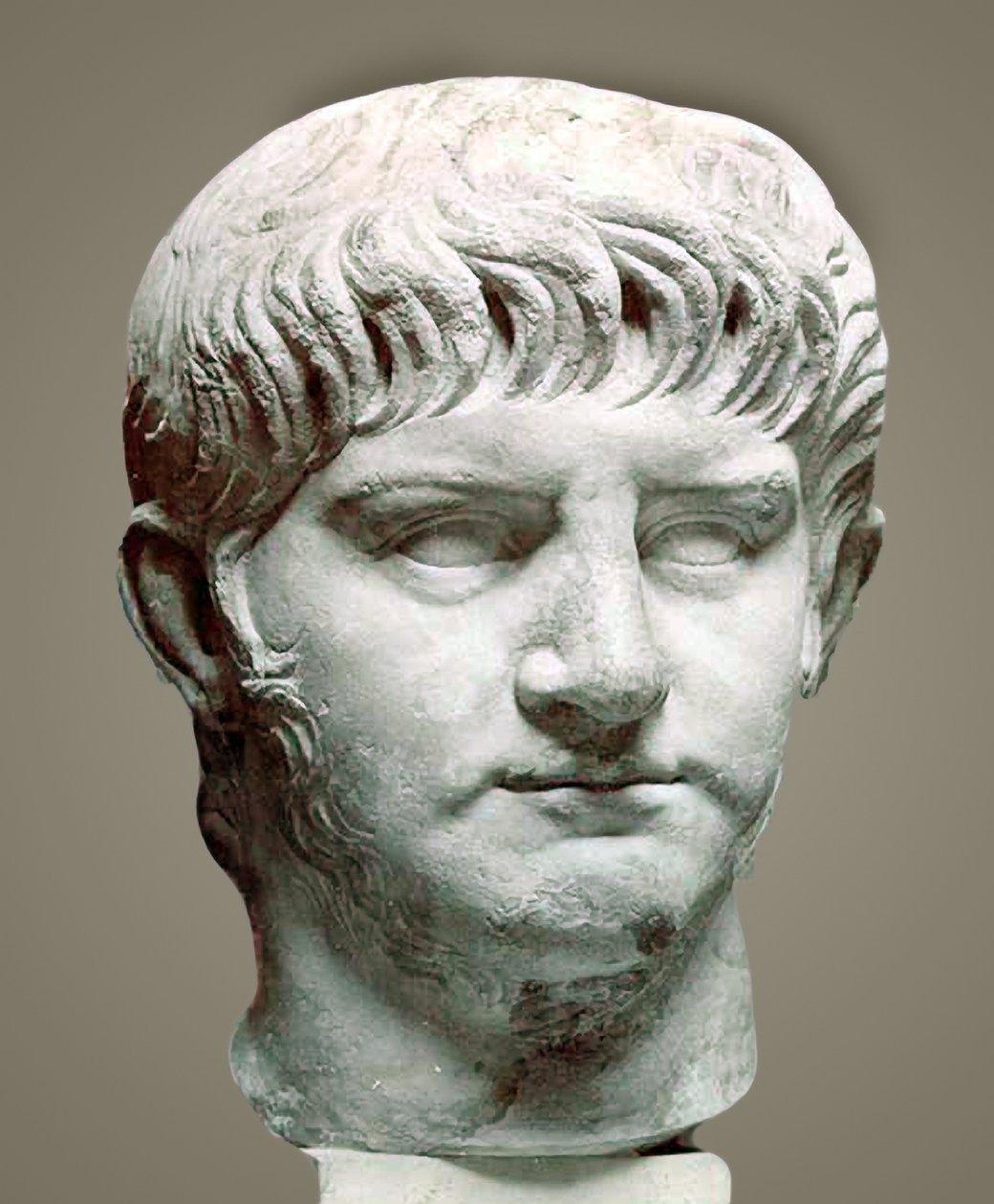 Cesarz rzymski Nero, 50 rne (marmur) autorstwa Roman