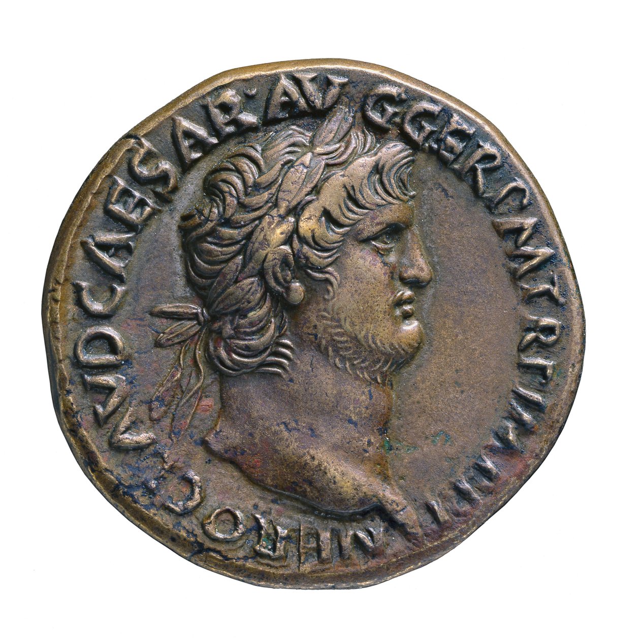 Rzymska Moneta Cesarska z Rzymu, AD 65 (mosiądz orichalcum) autorstwa Roman