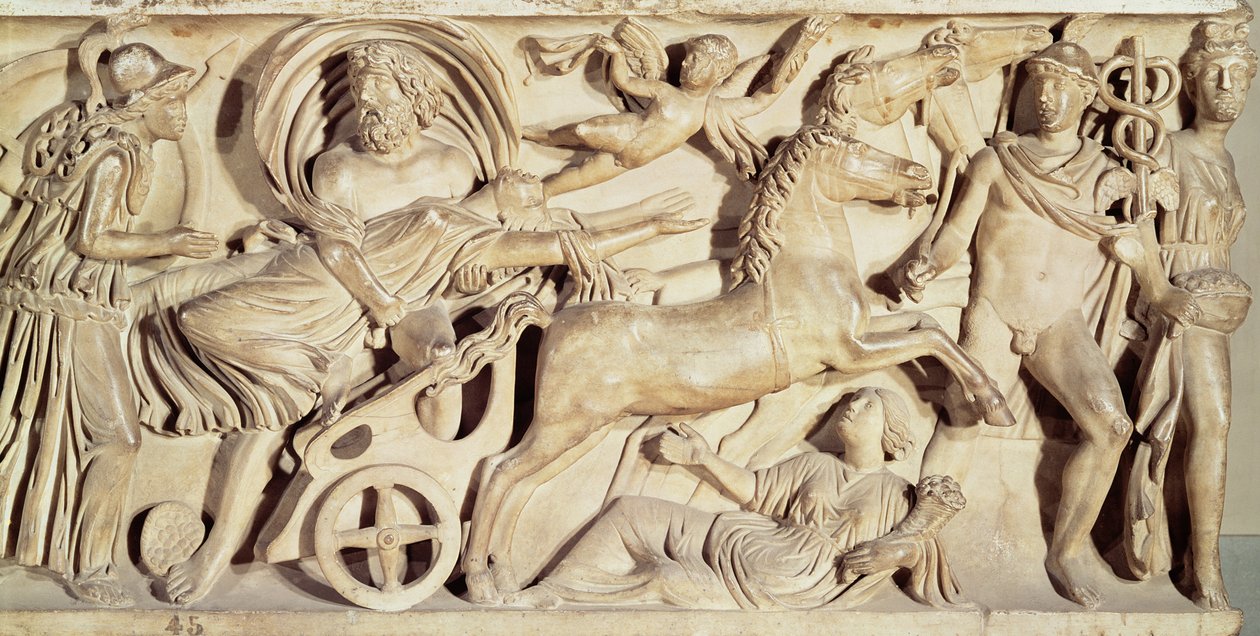 Sarkofag przedstawiający Gwałt Prozerpiny autorstwa Roman