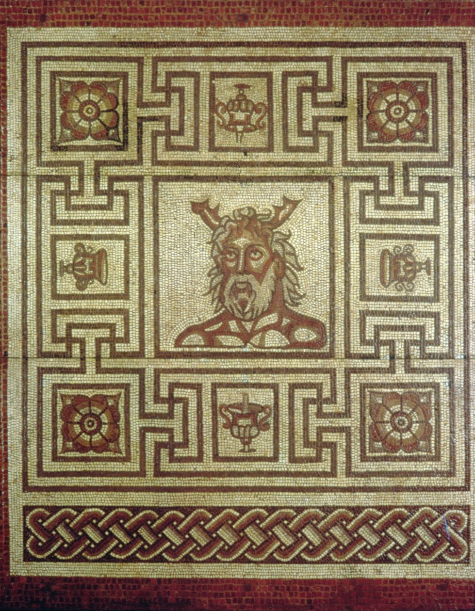 Mozaika Boga Morza, Budynek Insula IV 8, ok. 160-190 ne (mozaika) autorstwa Roman