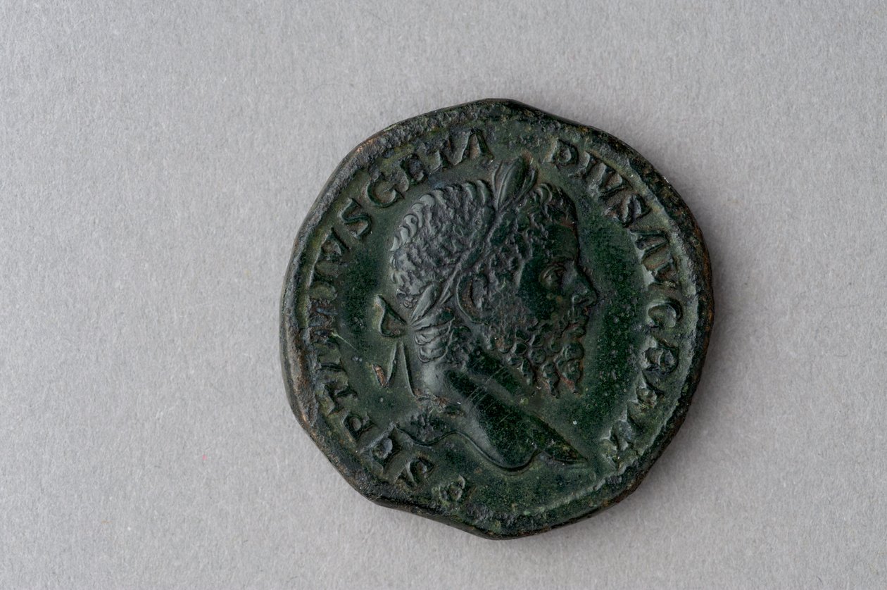 Sestertius Geta (brąz) autorstwa Roman
