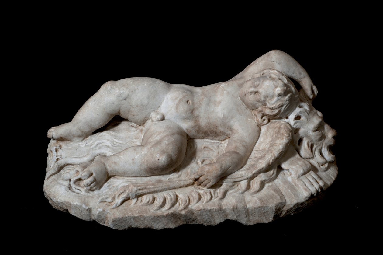 Śpiący Eros (marmur) autorstwa Roman