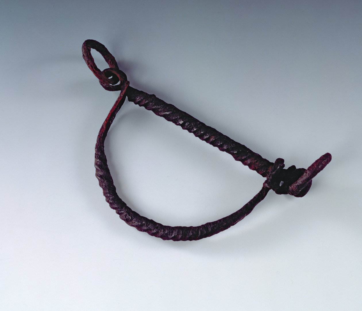 Wędzidło, z rzymskiego stanowiska w Newstead, Melrose, AD 80-100 (żelazo) autorstwa Roman