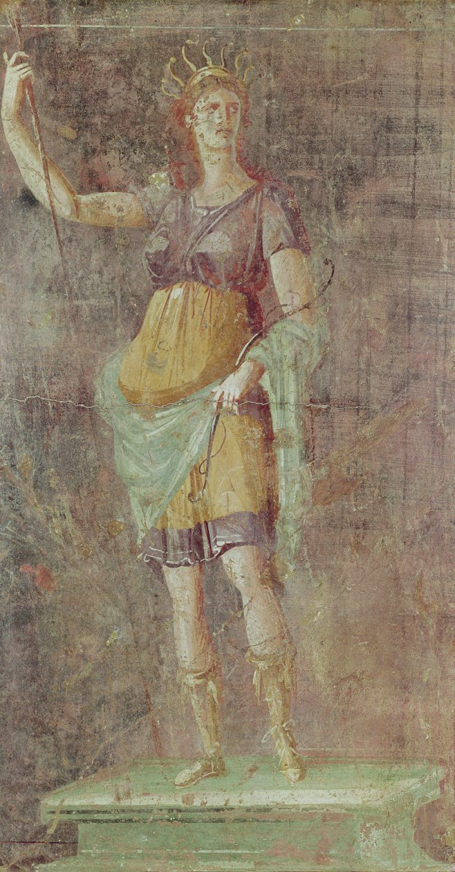 Posąg Diany, z Pompejów, ok. 50-59 r. autorstwa Roman