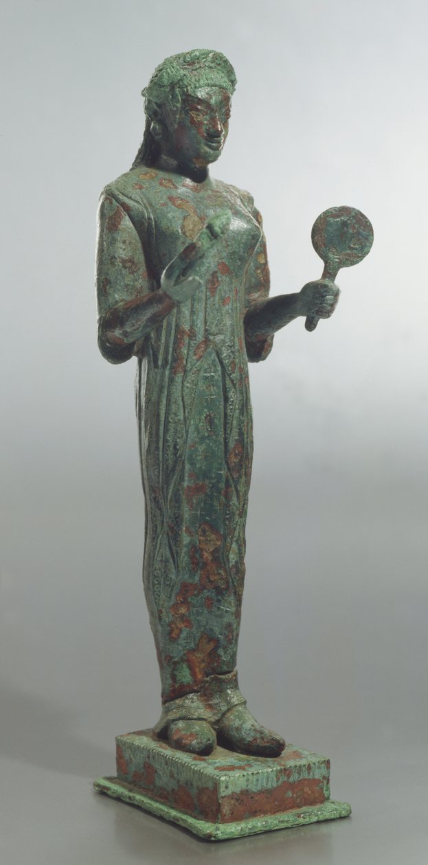 Posąg Persefony, z Sanktuarium Trzynastu Ołtarzy, Lanuvio (brąz) autorstwa Roman