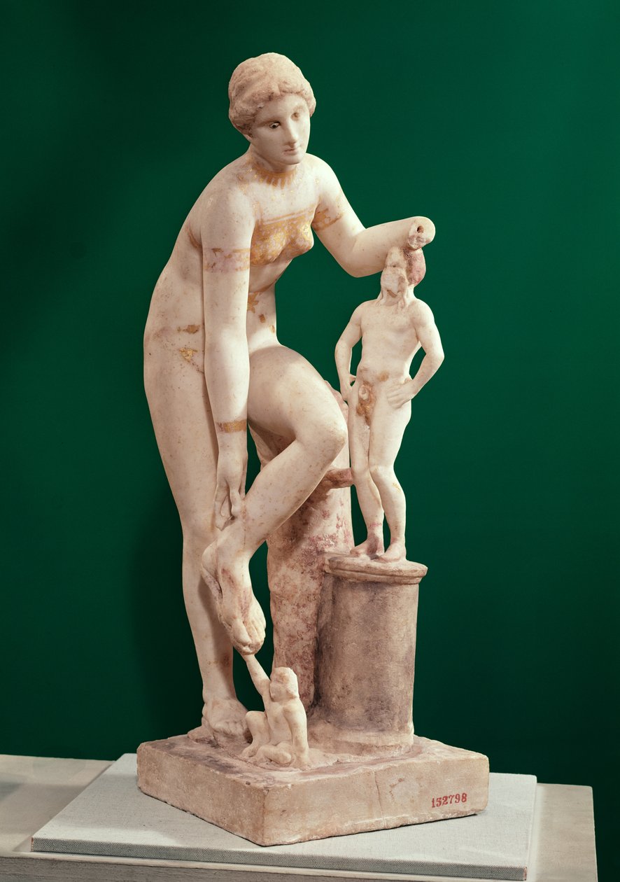 Statuetka Wenus z Priapusem (marmur) autorstwa Roman