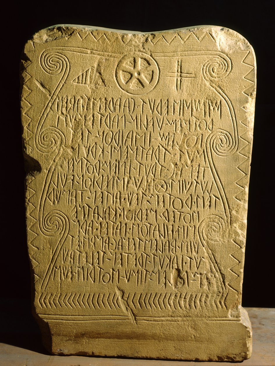 Stela, z Novario (piaskowiec) autorstwa Roman