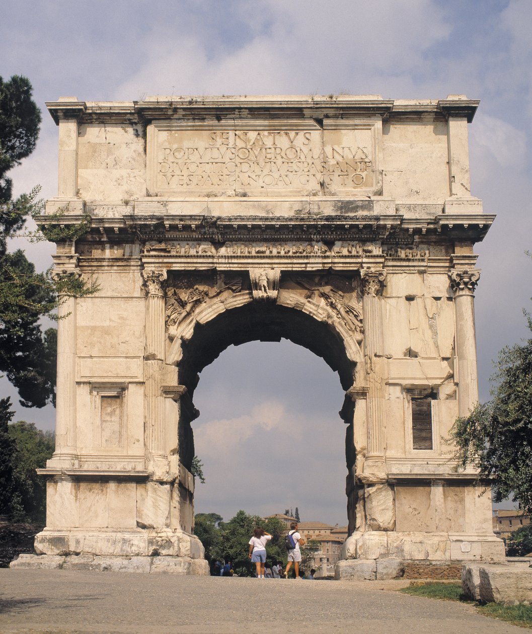 Łuk Tytusa, zbudowany 81 AD autorstwa Roman