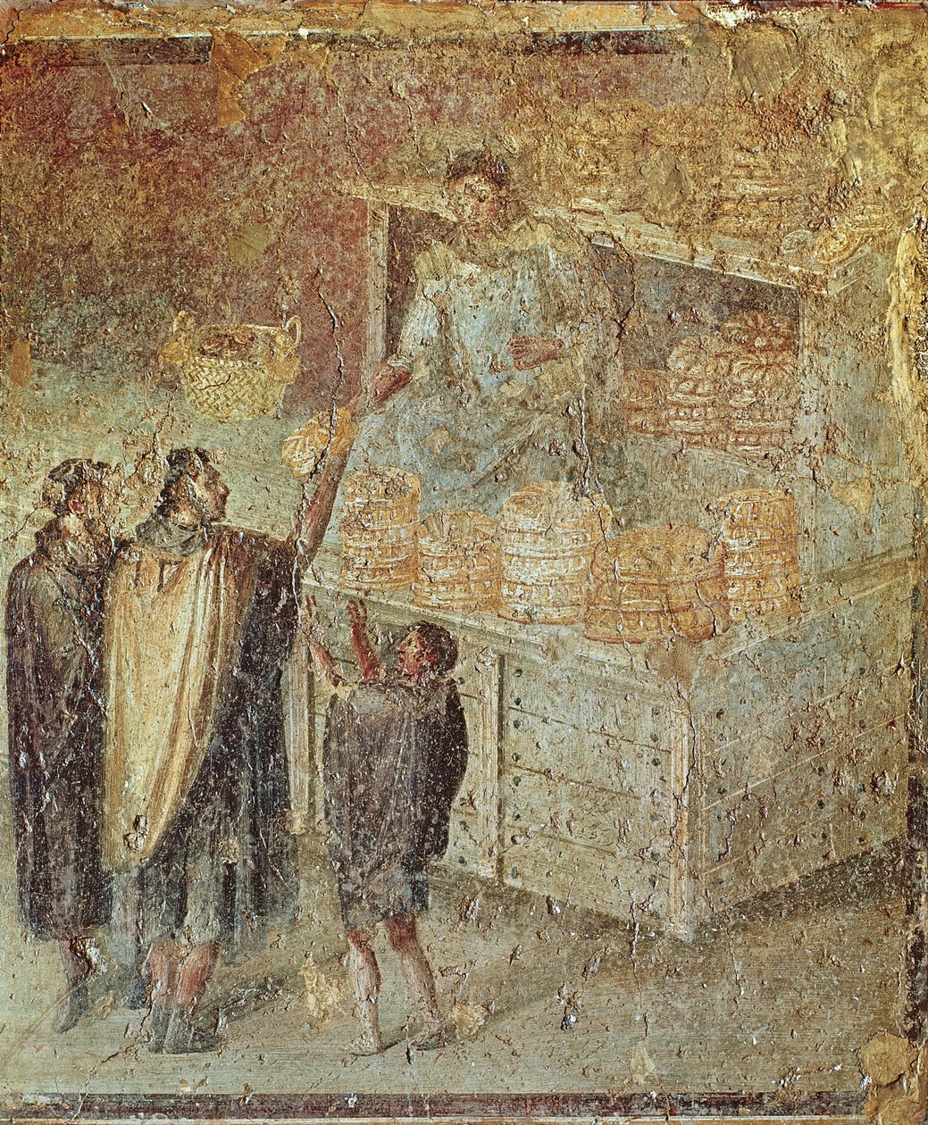 Sklep piekarza z „Casa del Panettiere” (dom piekarza) w Pompejach autorstwa Roman