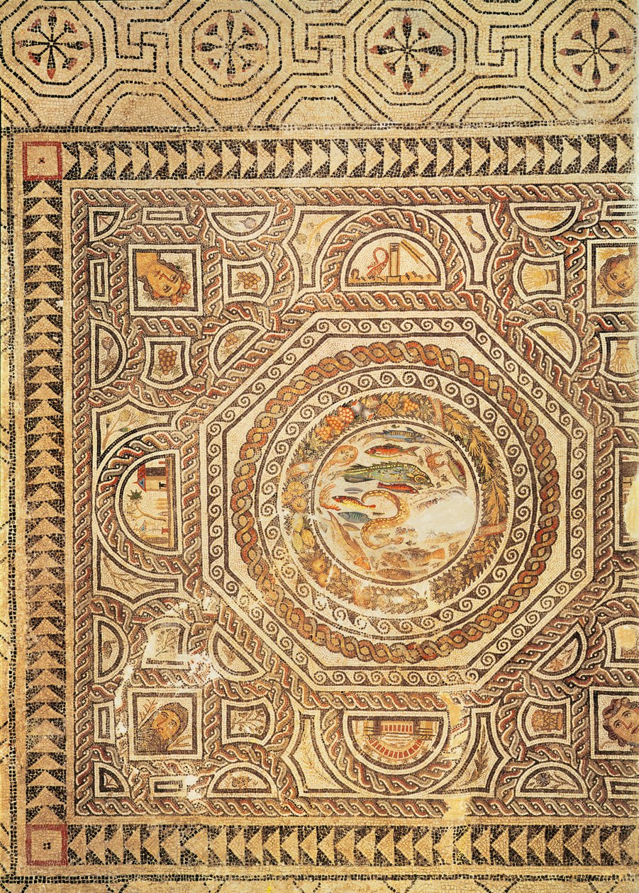 Cztery pory roku, z Vega Baja (mozaika) autorstwa Roman