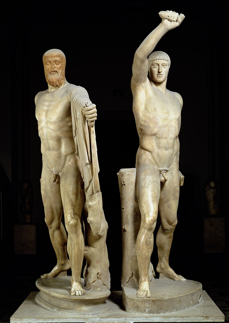 Tyranobójcy, rzymska kopia greckiego oryginału autorstwa Kritiosa i Nesiotesa z ok. 477 pne, z kolekcji Farnese (marmur) autorstwa Roman
