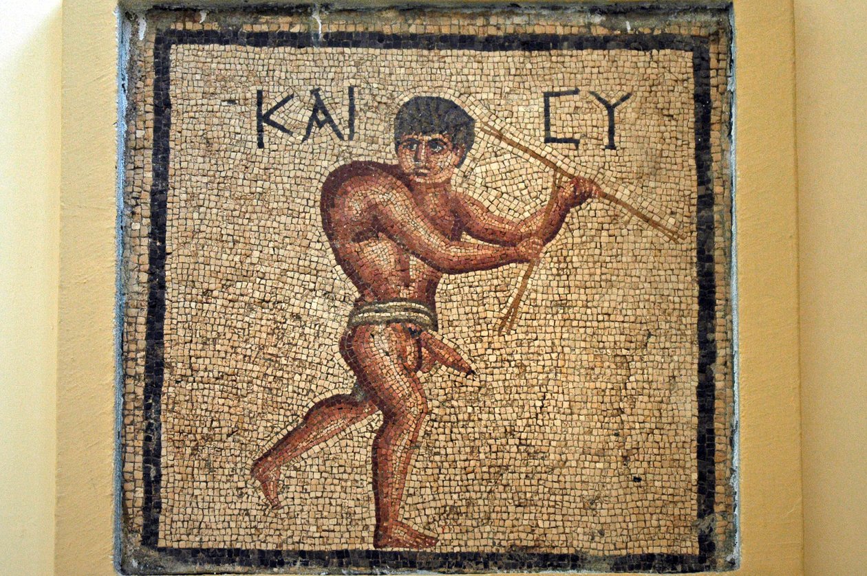 Szczęśliwy garbus z Antakyi (mozaika) autorstwa Roman