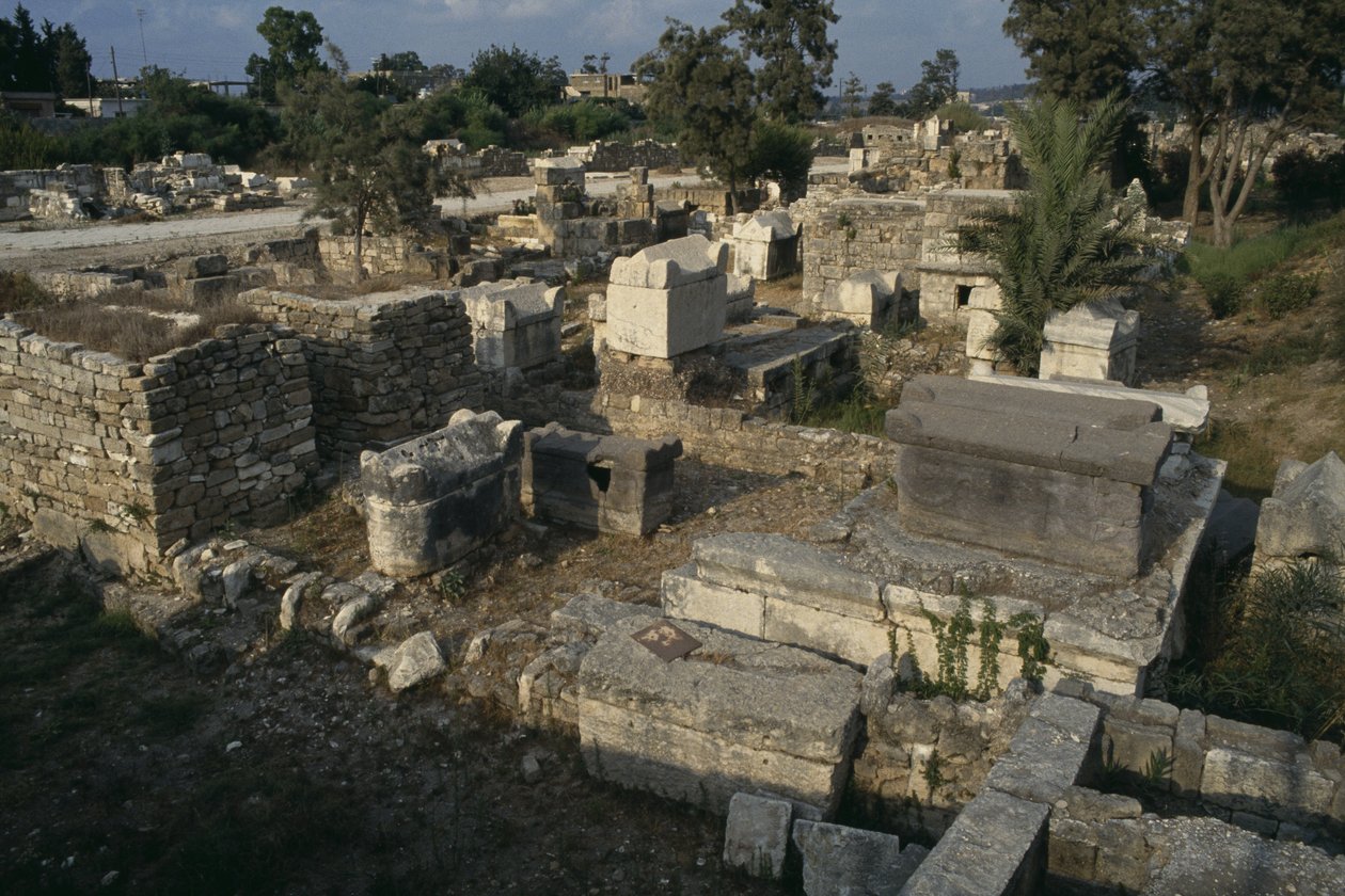 Widok na cmentarz rzymski autorstwa Roman