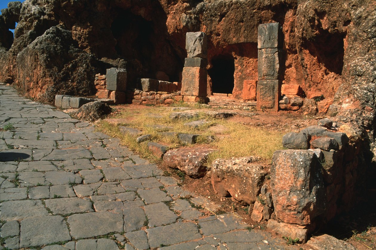 Widok na cardo i świątynię Mitry autorstwa Roman