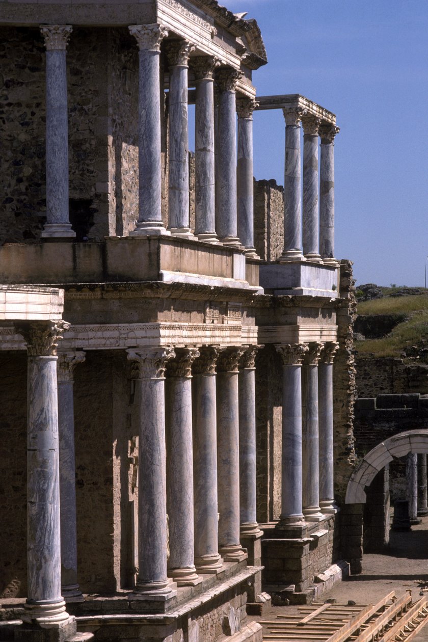 Widok teatru, rozpoczęty 24 pne autorstwa Roman