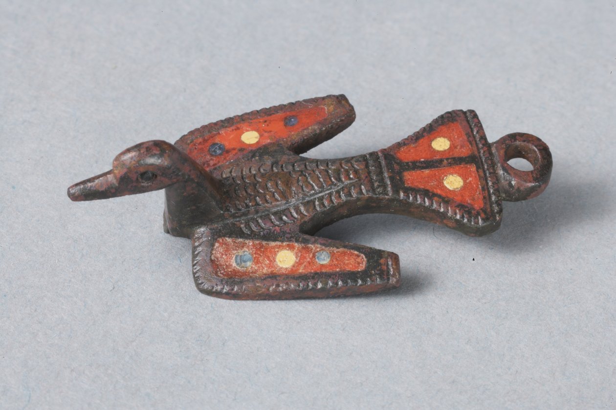 Gallo-Romano fibula zoomorficzna ptaka (brąz i emalia) autorstwa Roman Imperial Period