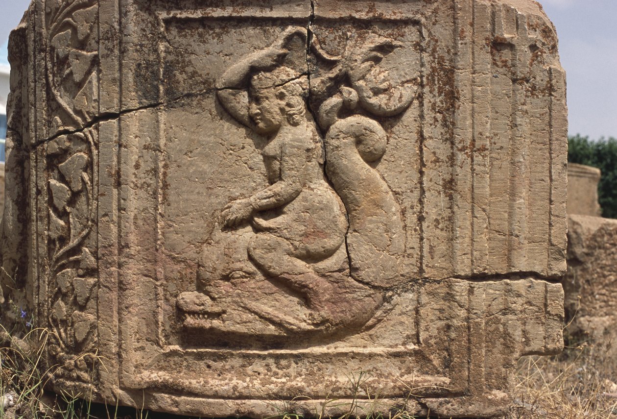 Nimfa wodna pływająca na delfinie autorstwa Roman Imperial Period