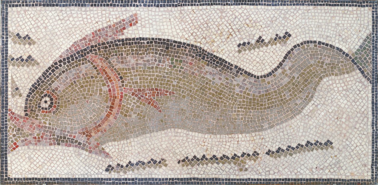 Delfin, z Tunisu, III-V w. n.e. (mozaika) autorstwa Roman Roman