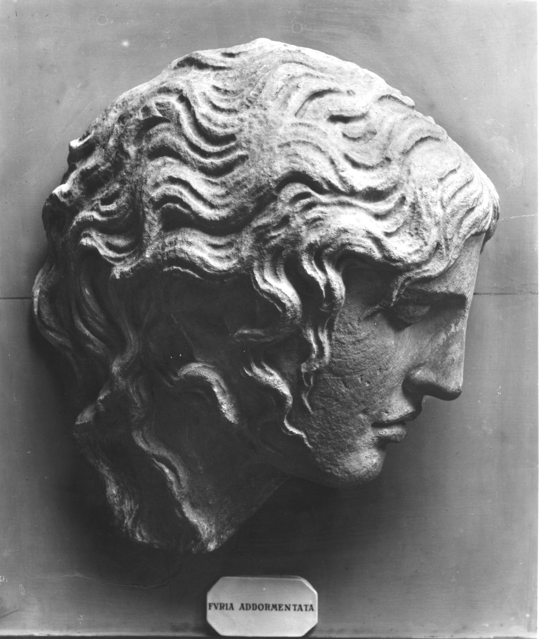 Głowa śpiącej furii lub umierająca Meduza autorstwa Roman Roman