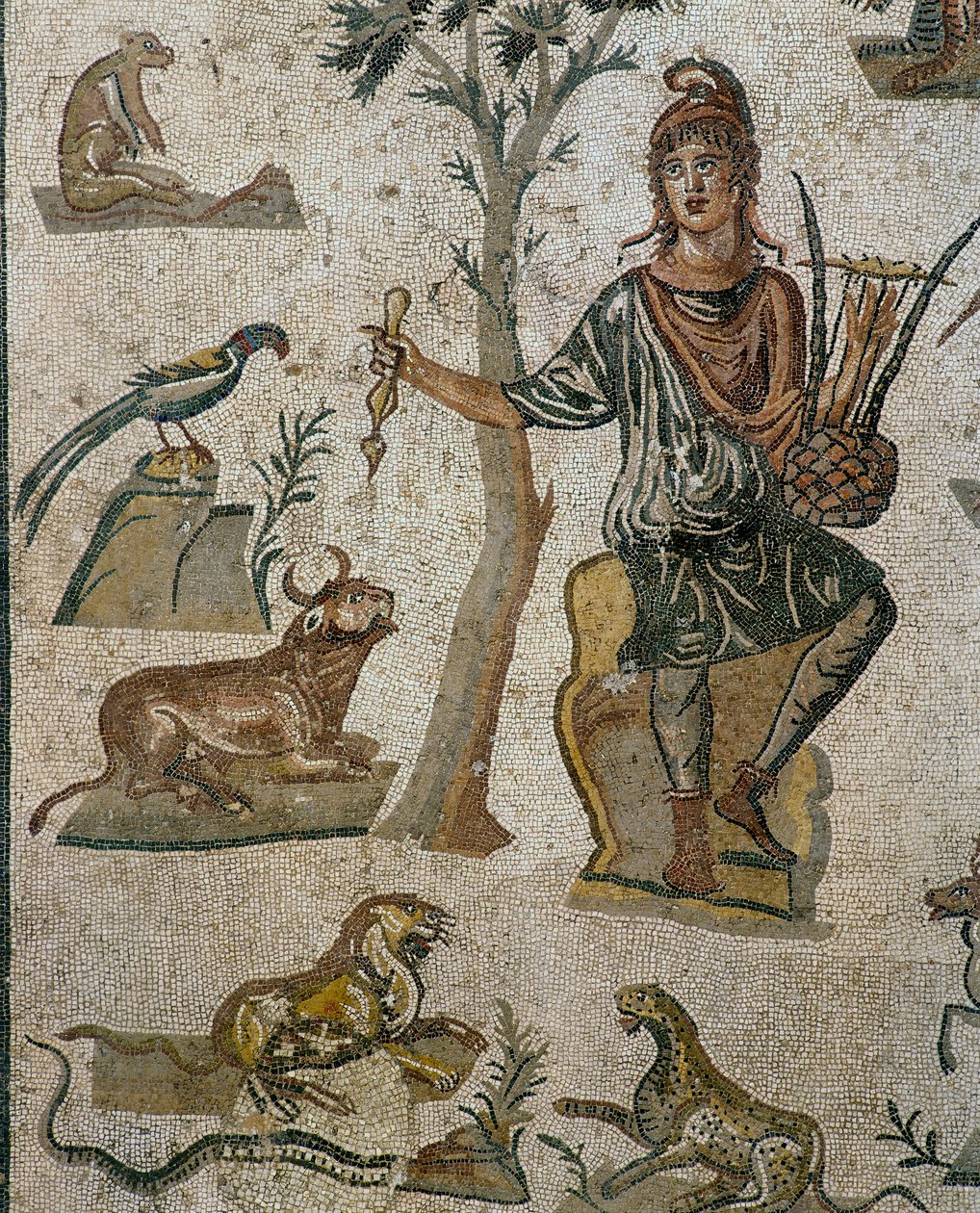 Orfeusz w otoczeniu zwierząt (szczegół) autorstwa Roman Roman