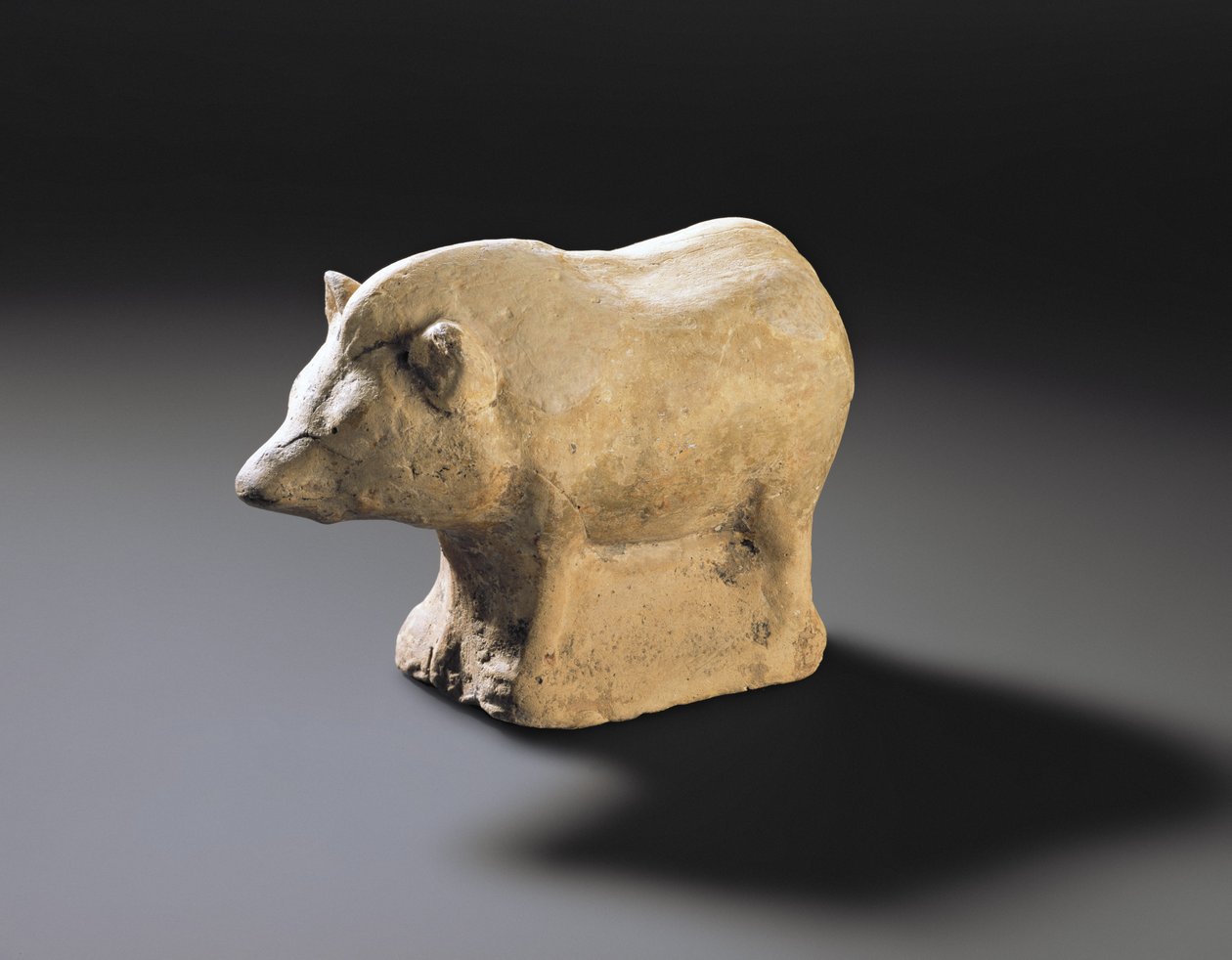 Rzymska figurka wotywna dzika z Burnswark, Annandale, Dumfriesshire (terakota) autorstwa Roman Roman