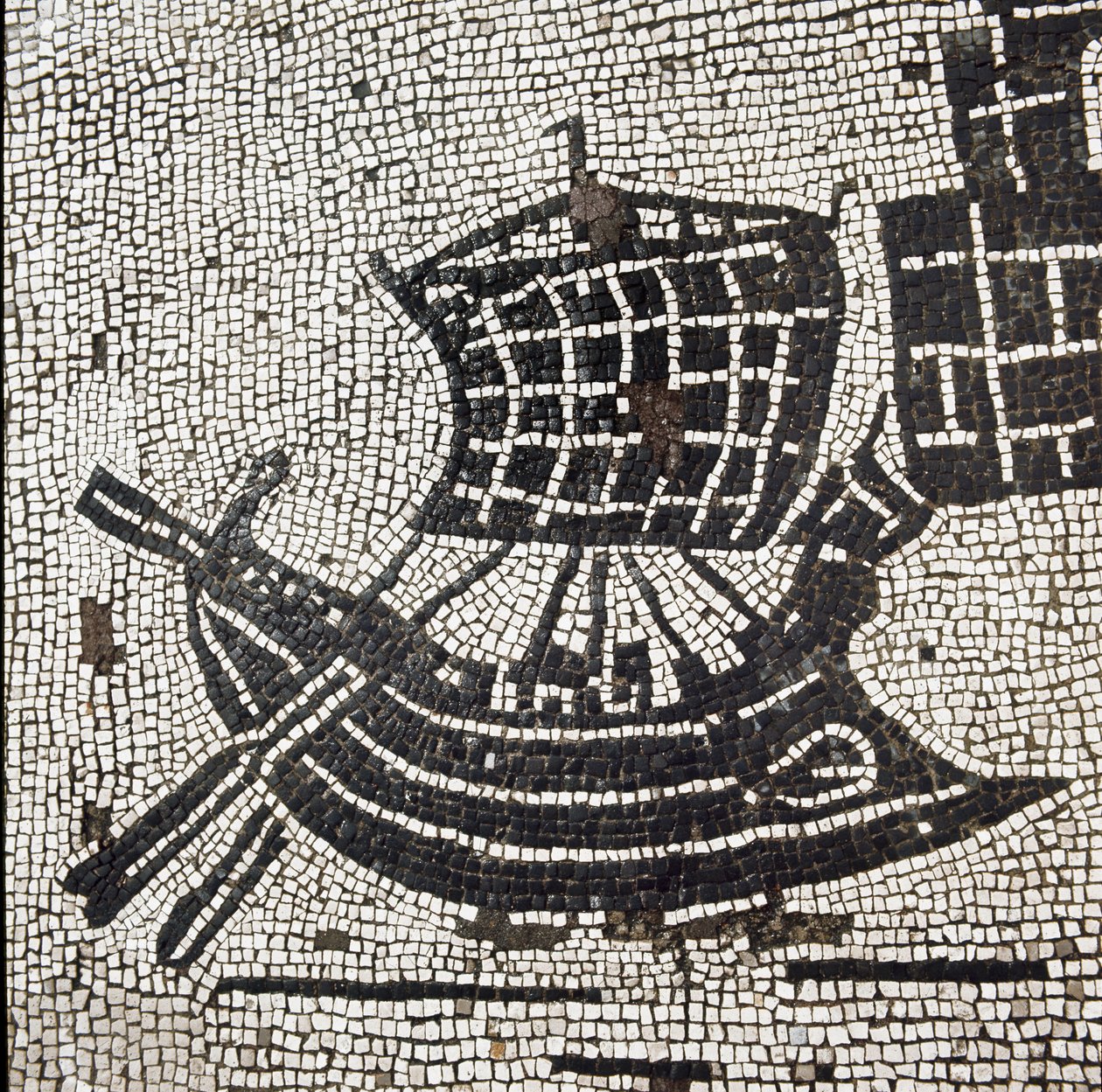 Statek w porcie Ostia (mozaika autorstwa Roman