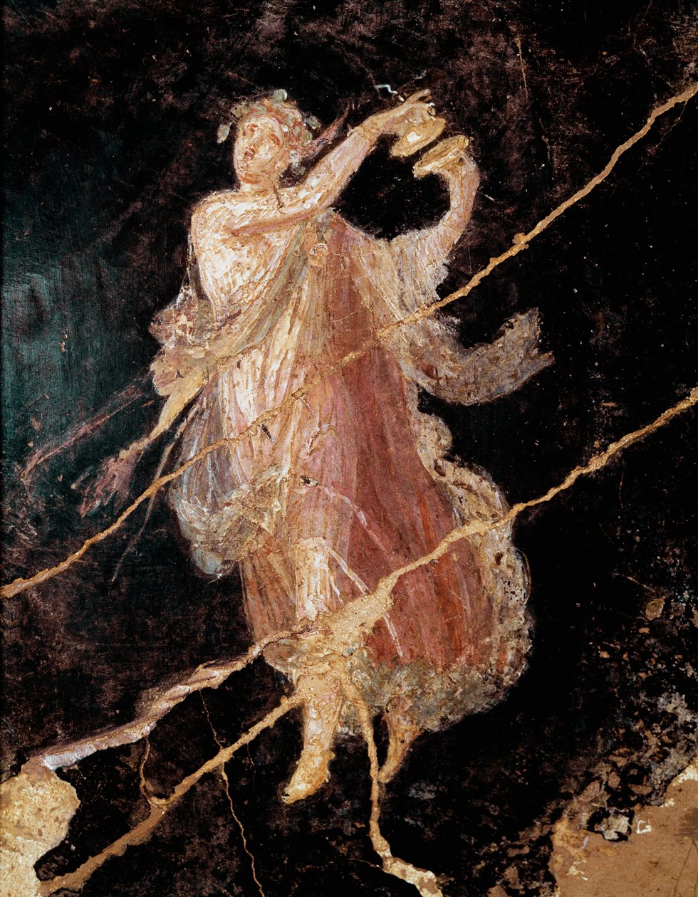Tancerka z cymbałami (fresk autorstwa Roman