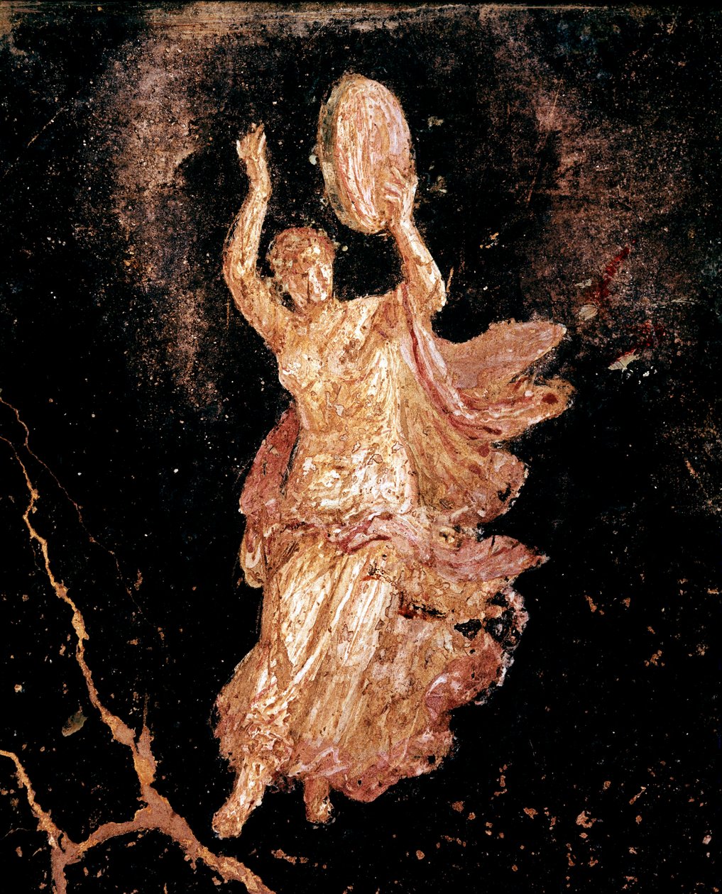 Tancerka z tamburynem (fresk autorstwa Roman