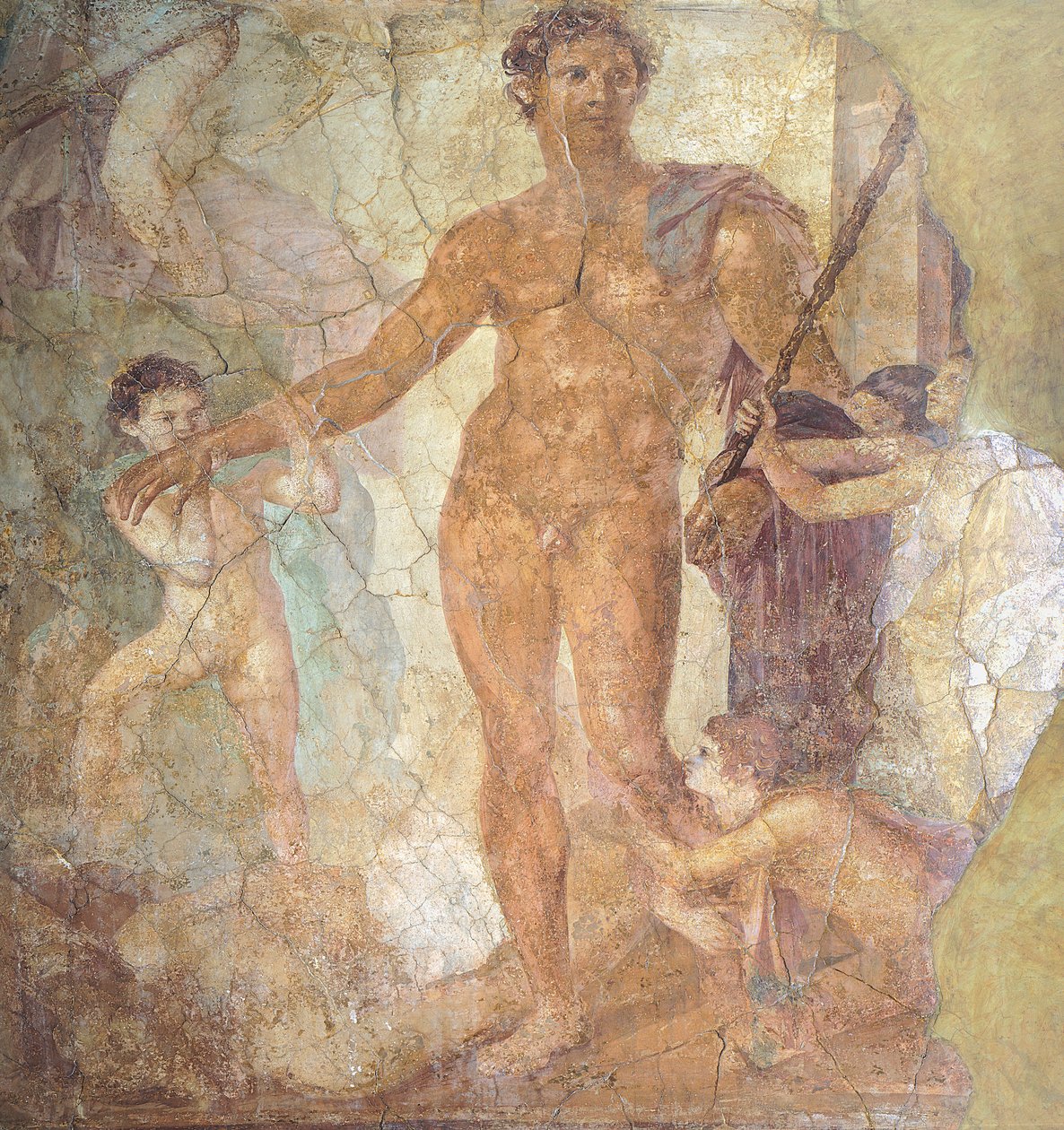 Fresk przedstawiający Tezeusza Wyzwoliciela (fresk) autorstwa Roman