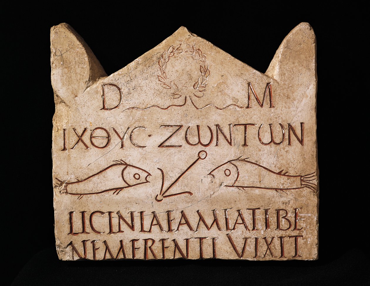 Stela pogrzebowa Licinia Amias (marmur) autorstwa Roman