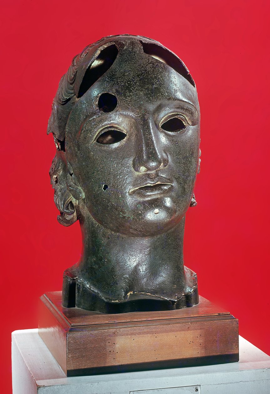 Głowa Apolla, z Nimes, I-II w. (brąz) autorstwa Roman