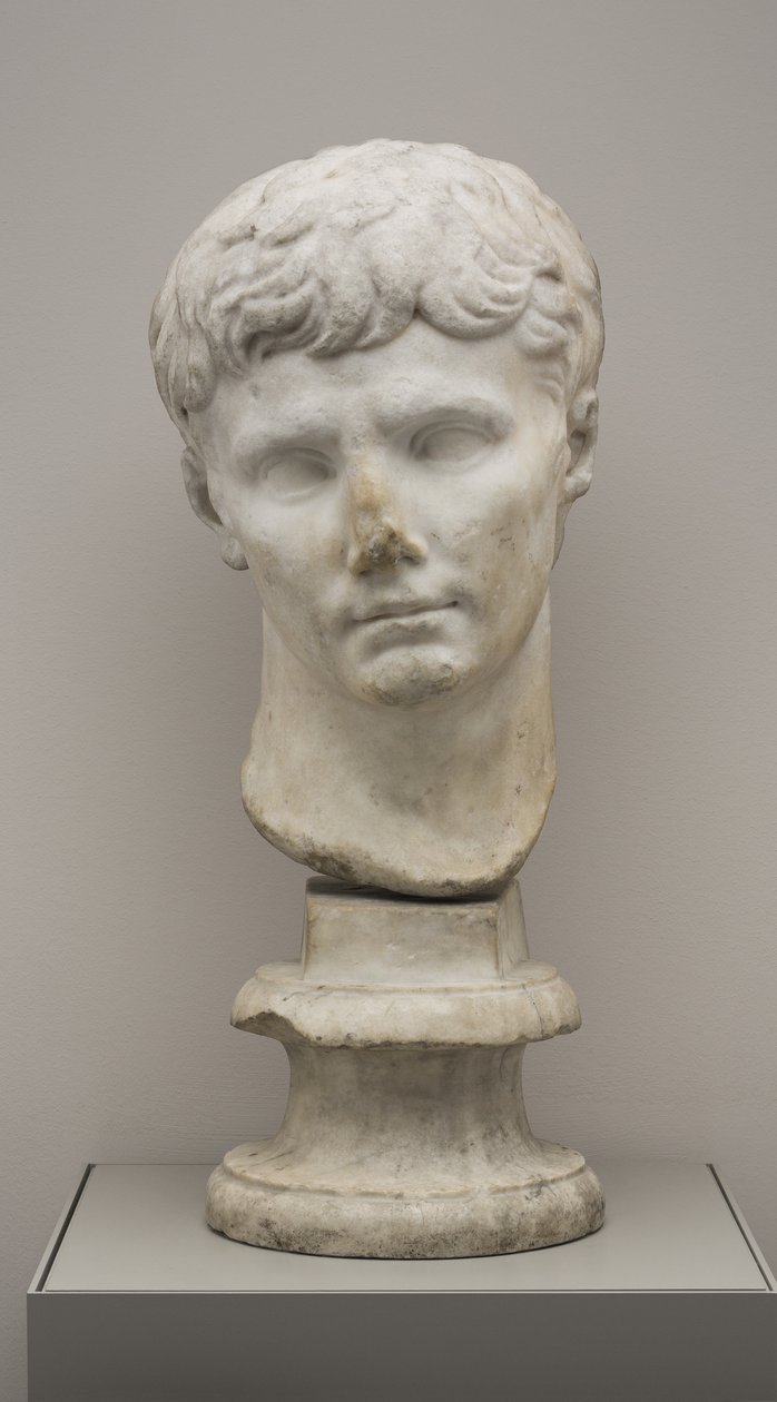 Głowa cesarza Augusta (marmur) autorstwa Roman