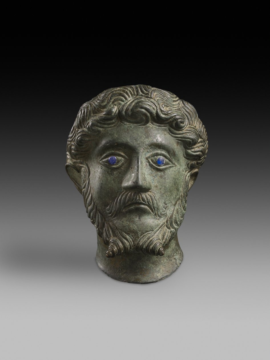 Głowa Marka Aureliusza, 161-180 AD (brąz) autorstwa Roman