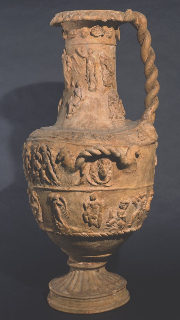 Hydra zdobiona reliefem, Falierii (glina) autorstwa Roman
